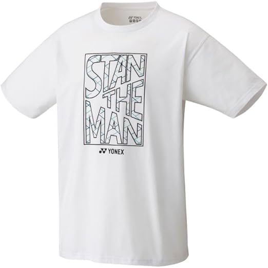 Yonex Stan The Man Graphic T-Shirt in Weiss Vorderansicht